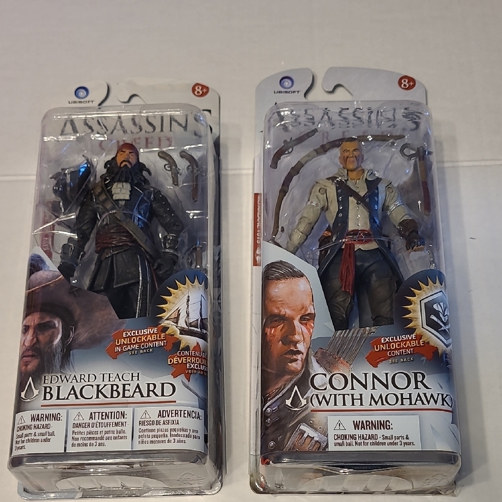 Assassin's Creed Action Figures - Blackbeard and Connor